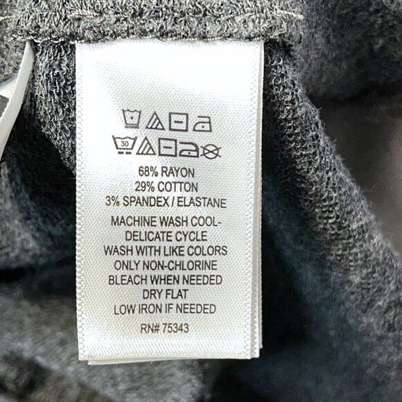 Tahari Sweater Blazer Womens M Gray Stretch Knit Jersey Jacket Workwear Office - Picture 7 of 9